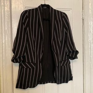 Black & White Pinstripe Blazer